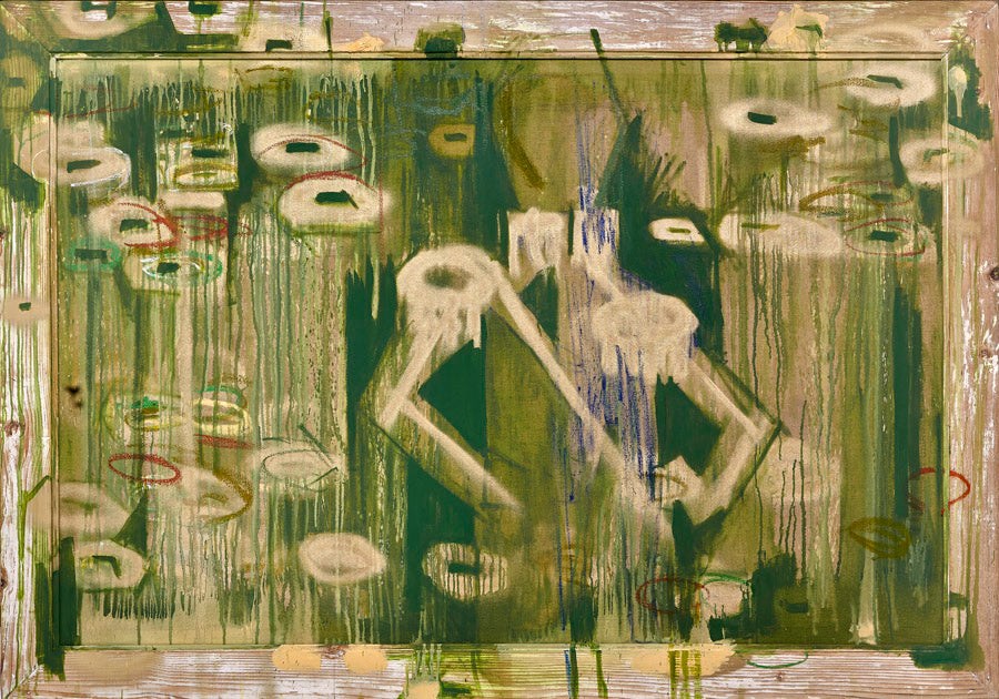 Parisi124 – “San Martin Nro 6” 2013 – 118 x 168cm - spray paint and oil on canvas with wooden frame