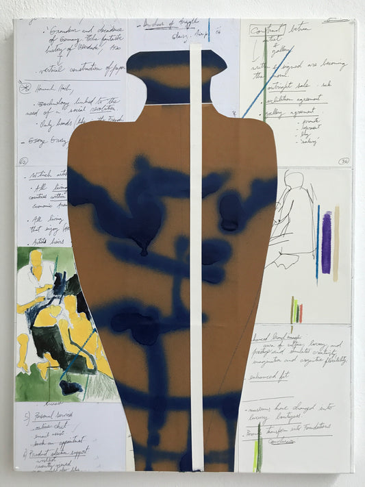 Parisi188– “Academic Reference N.18” 2016 – 61 x 46cm – Mixed media on paper mounted on canvas