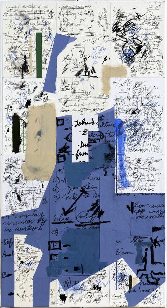 Parisi240– “Academic Reference N.48” 201619 – 85 x 46cm – Mixed media on paper mounted on canvas