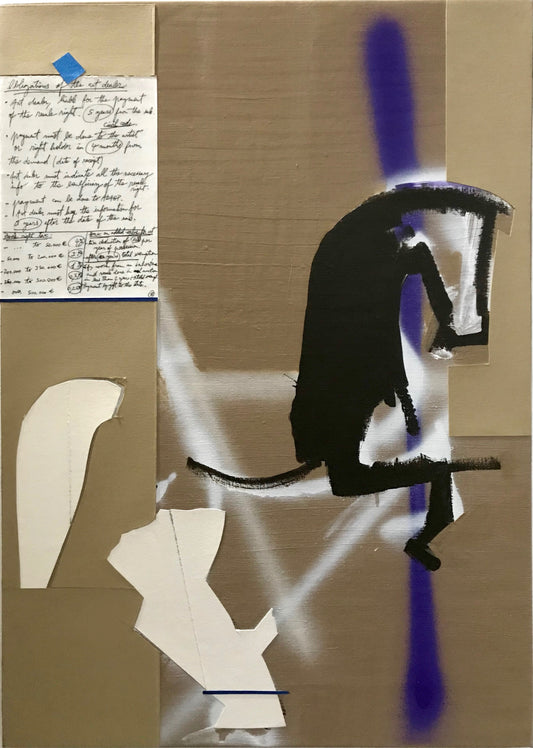 Parisi310 – “portrait du cheval” 2017 – 70 x 50cm - Technique mixte s-toile