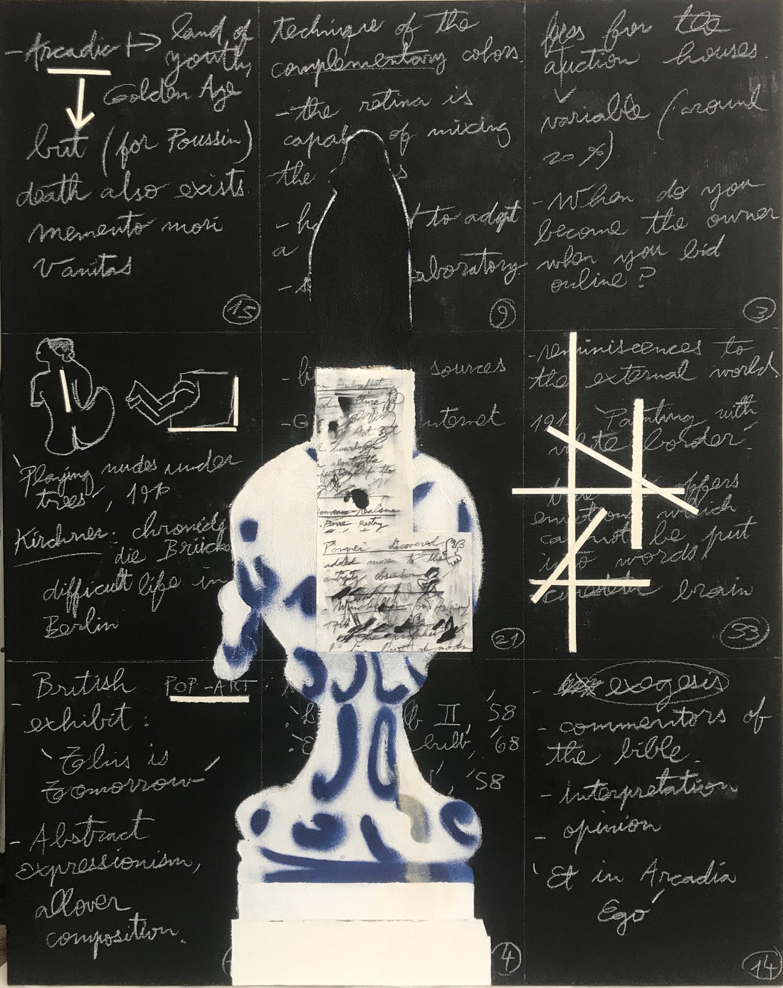Parisi328-“Pizarron N.6” 2019 – 92 x 73cm – Mixed media on canvas