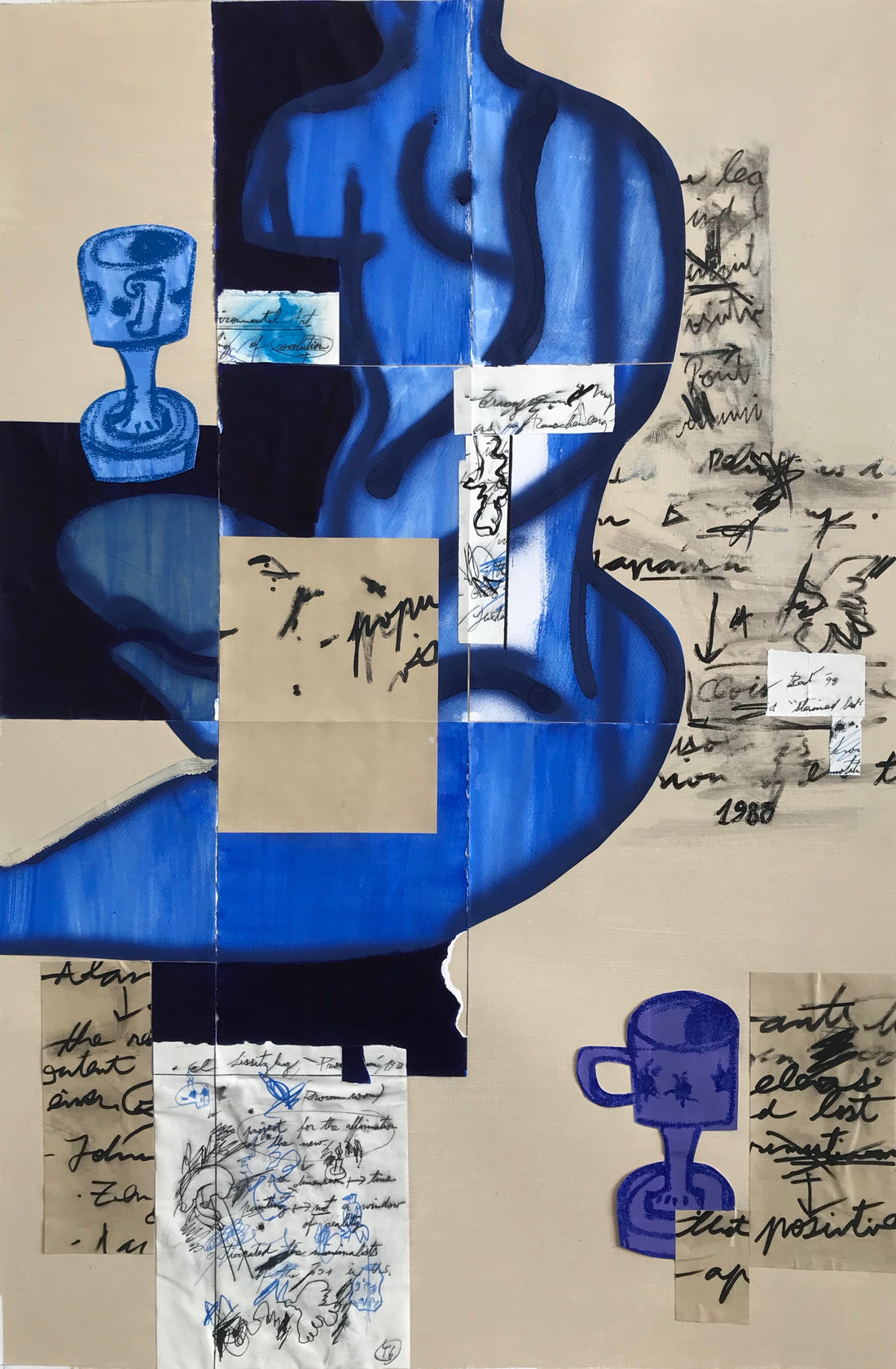 Parisi334-.“NotesN.5” 2019 – 91 x 60cm – Mixed media on canvas